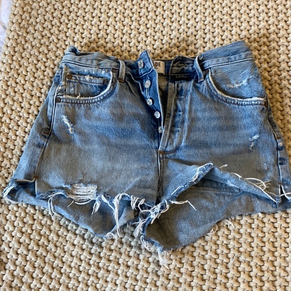 Agolde high rise cut off Jean short. NWT - Picture 1 of 3